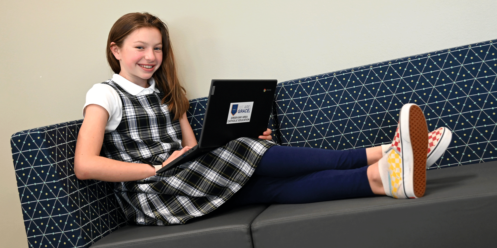 student with laptop